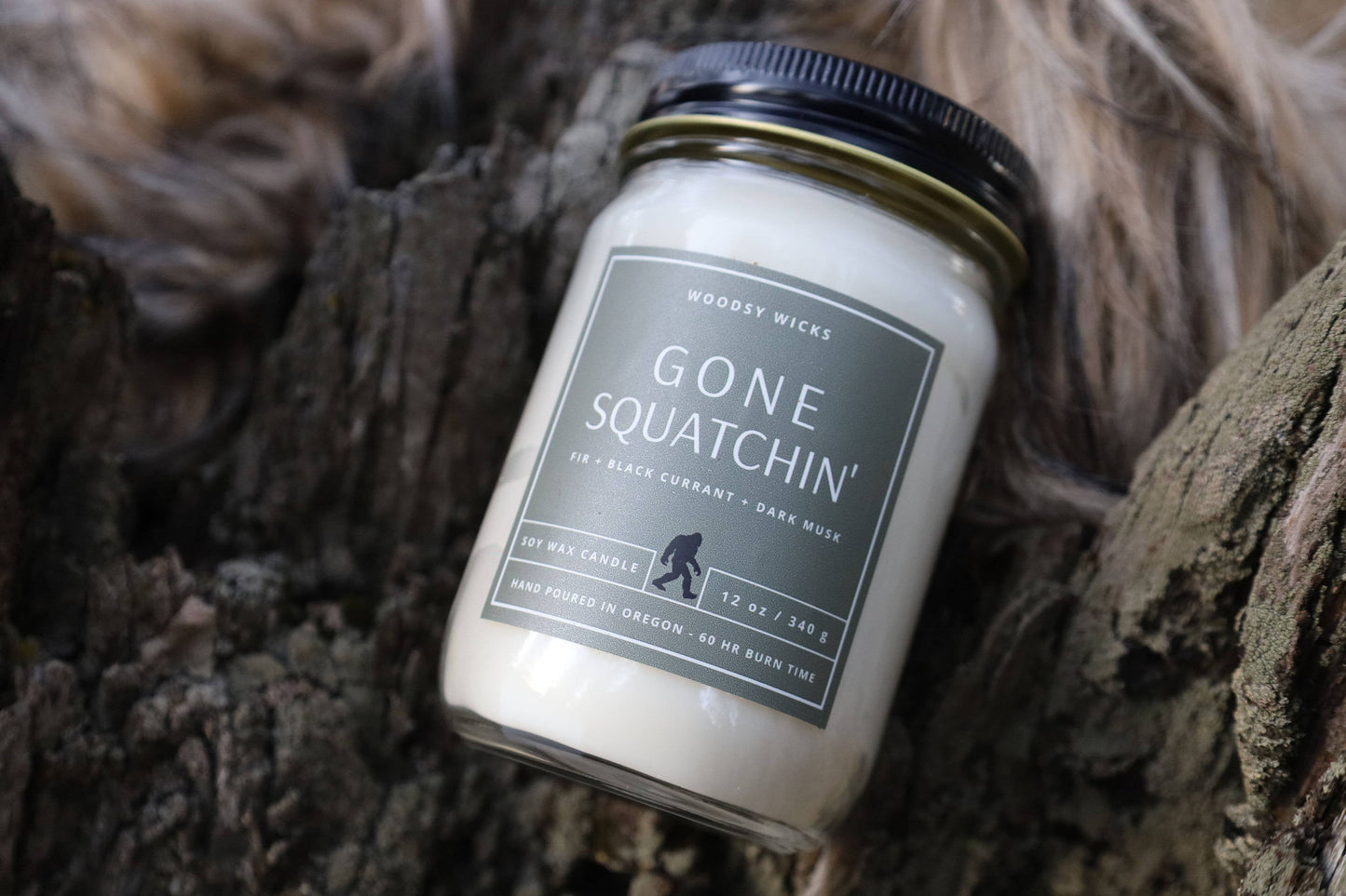 Bigfoot Gone Squatchin' Candle