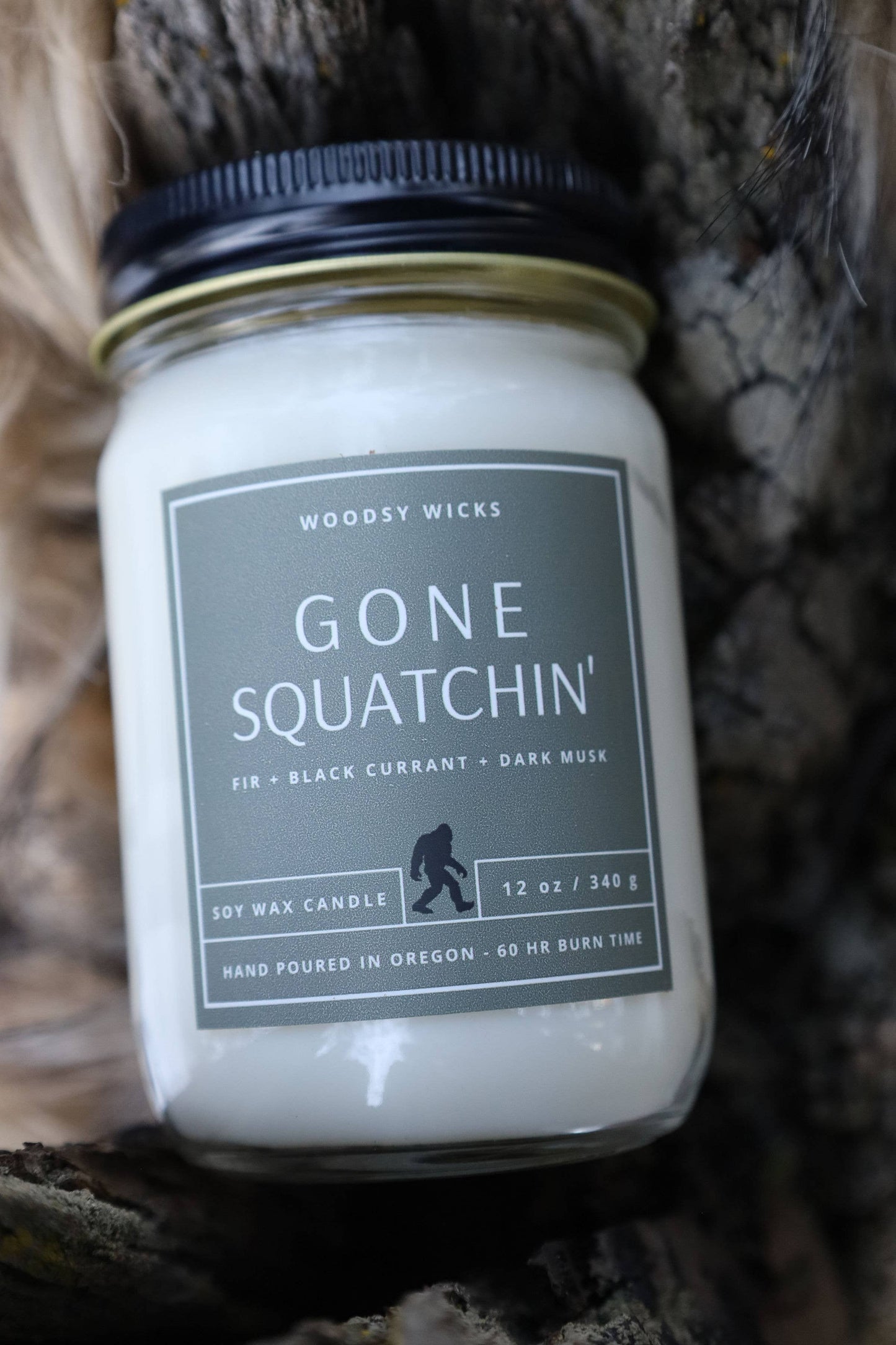 Bigfoot Gone Squatchin' Candle