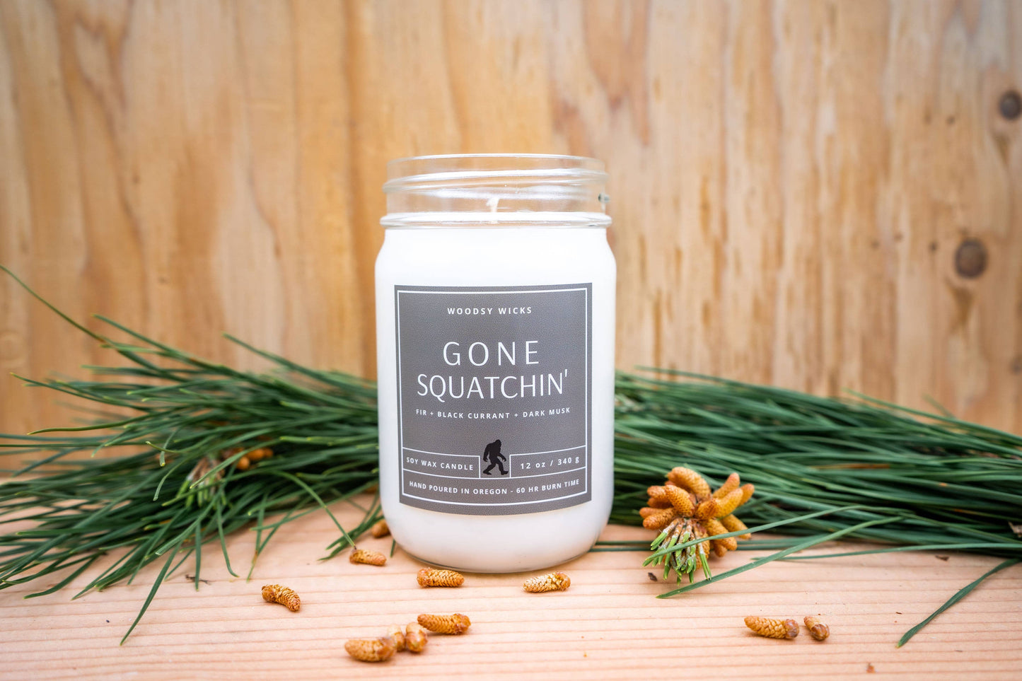 Bigfoot Gone Squatchin' Candle