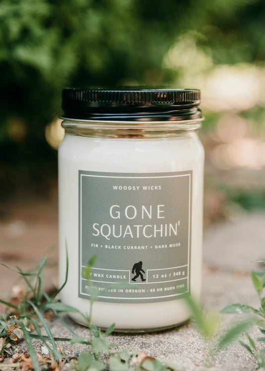 Bigfoot Gone Squatchin' Candle